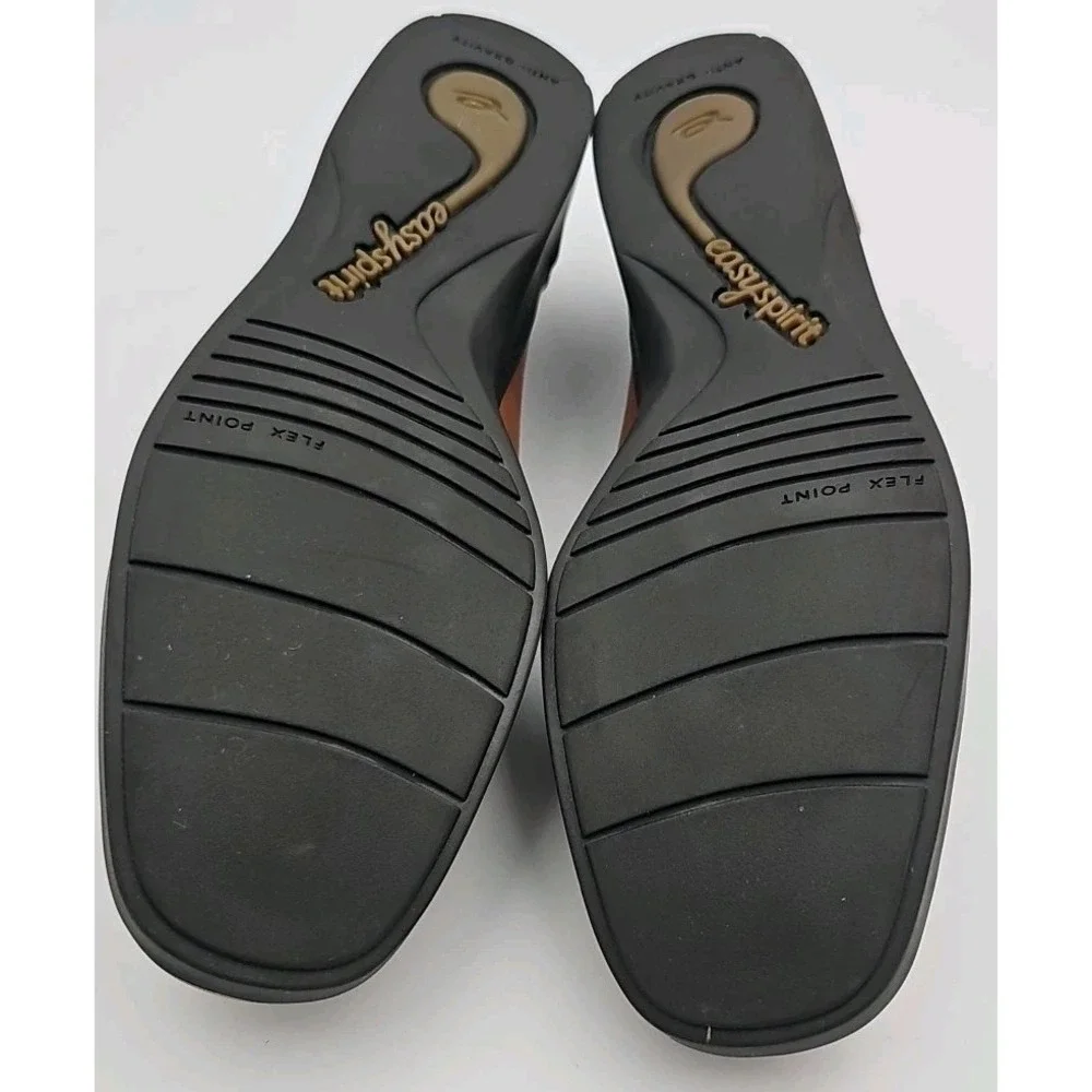 EASY SPIRIT Closer Comfort Loafer Shoes Brown Leather Women's Size7B NWOB